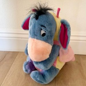 RARE 2001 Easter UK Disney Store‎ Eeyore Butterfly Plush Stuffed Animal Toy NWT